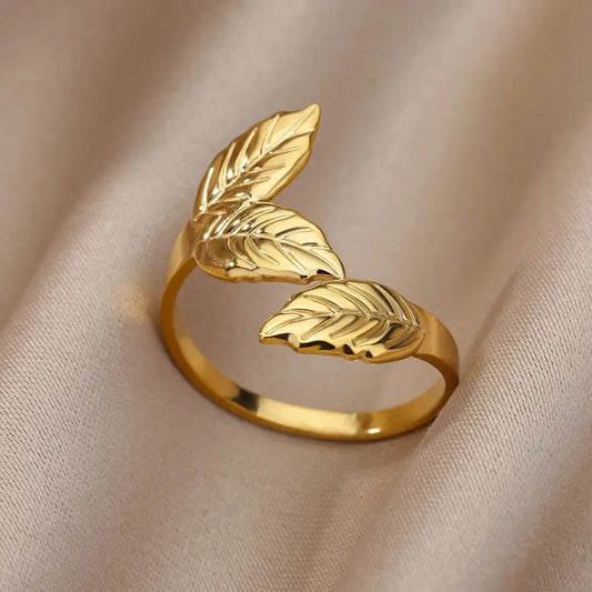 Feather Ring  Gold